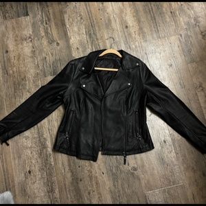 MAX STUDIO leather jacket || size L